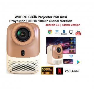 WUPRO CR36 Projector 250 Ansi Full HD 1080P Global Version Proyektor